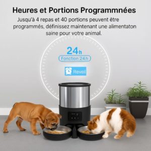 Distributeur de Croquettes Connecté 4.5L – WiFi & Application Mobile