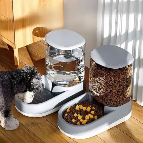 Distributeur de Croquettes Grande Capacité 3.8L pour Chat et Chien
