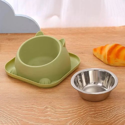 Gamelle chat inclinée simple – antiglisse & confort