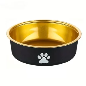 Gamelle Chien en Acier Inoxydable Antidérapante – Design Élégant Or