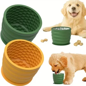 Gamelle Anti Glouton pour Petit Chien – Silicone Souple