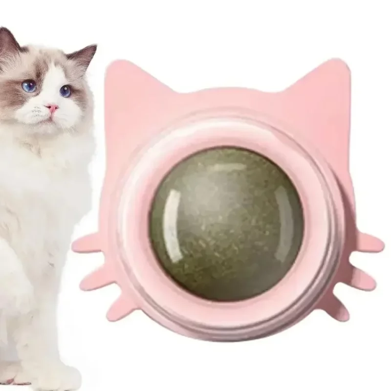 Boule à Herbe à Chat Murale – Jouet Léchable Relaxant