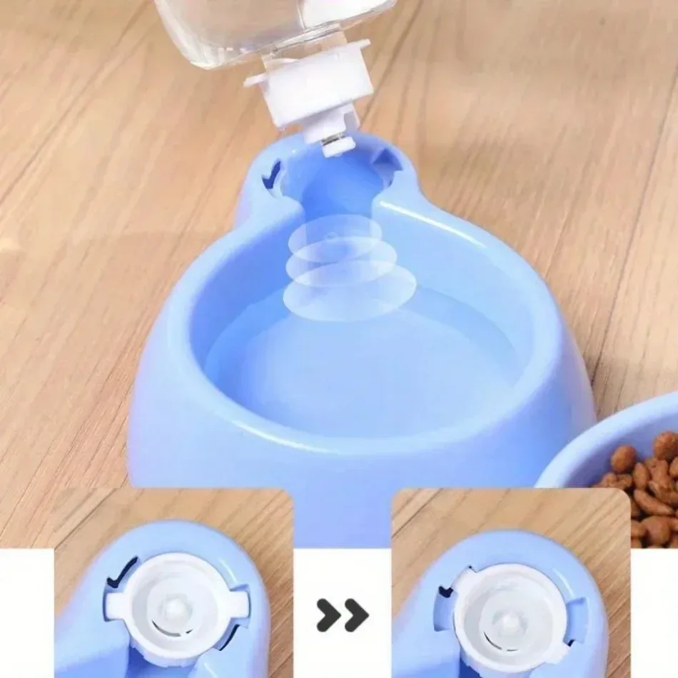 Distributeur de Croquettes Champignon pour Chat et Chien – 2-en-1 Nourriture et Eau Automatique