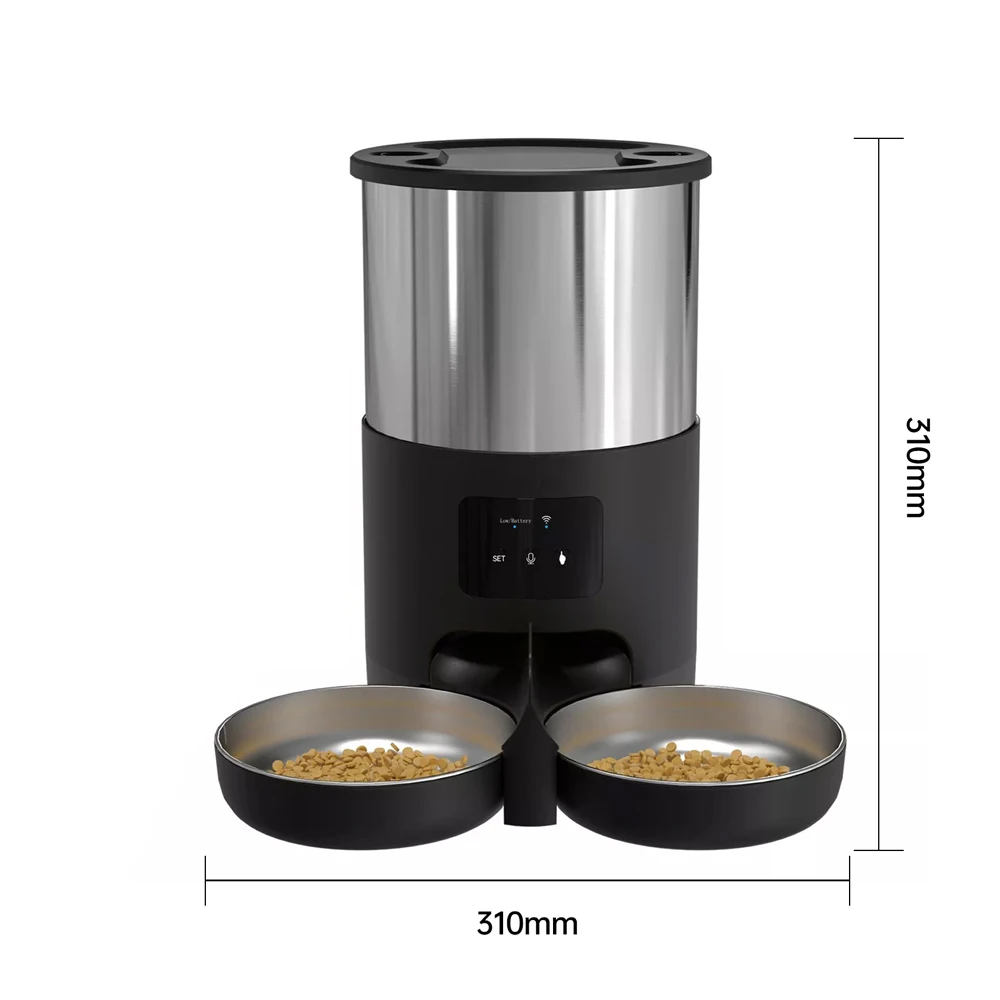 Distributeur de Croquettes Connecté 4.5L – WiFi & Application Mobile