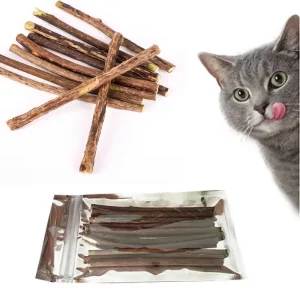 Pack 20x Bâtons Matatabi Herbe à Chat – Jeu, Relaxation & Hygiène Dentaire