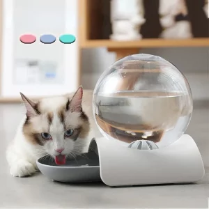Fontaine à Eau Chat Design Escargot – Grande Capacité 2,8 L